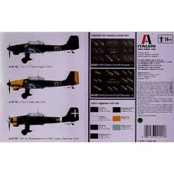 Italeri Junkers Ju 87B-2/R-2 Stuka Model Kit -Professional Model Toy Store italeri it1292 junkers ju 87b 2 r 2 stuka 1