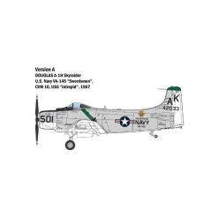 Italeri A-1H Skyraider 1/48 Model Kit -Professional Model Toy Store italeri ital2788 a 1h skyraider 1 48 3