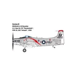 Italeri A-1H Skyraider 1/48 Model Kit -Professional Model Toy Store italeri ital2788 a 1h skyraider 1 48 4