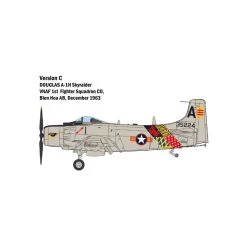 Italeri A-1H Skyraider 1/48 Model Kit -Professional Model Toy Store italeri ital2788 a 1h skyraider 1 48 5