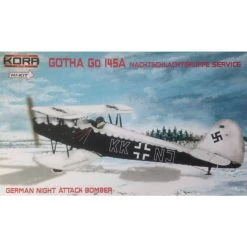 Gotha Go-145A German Night Attack Hi-kit Complete Plastic Kit - New Tooling With Decals, Vacuformed Canopy And Resin Update