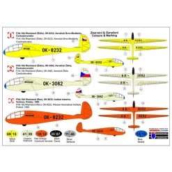 FVA-10b 'Czechoslovak Aeroclubs' (gliders) Model Kit -Professional Model Toy Store kovozavody prostejov kpm72154 fva 10b czechoslovak aeroclubs glider 1