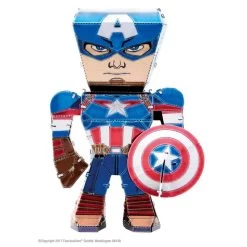 Metal Earth Captain America Metal Model Kit -Professional Model Toy Store metal earth 5060001 captain america 1