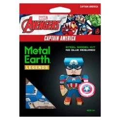 Metal Earth Captain America Metal Model Kit -Professional Model Toy Store metal earth 5060001 captain america 2