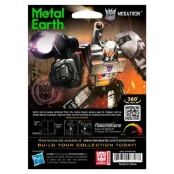 Metal Earth MetalEarth: TRANSFORMERS / MEGATRON 4.5x5.3x9.5cm, Metal 3D Model With 2 Sheets, On Card 12x17cm, 14+ -Professional Model Toy Store metal earth 5060303 metalearth transformers megatron 4 5x5 3x9 5cm 1 3