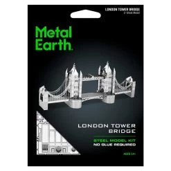 Metal Earth MetalEarth Architecture: LONDON TOWER BRIDGE 13.87x1.98x5.65cm, Metal 3D Model With 2 Sheets, On Card 12x17cm, 14+ -Professional Model Toy Store metal earth 5061022 metalearth architecture london tower bridge 13 87 2