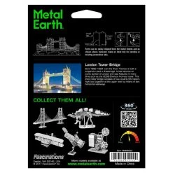 Metal Earth MetalEarth Architecture: LONDON TOWER BRIDGE 13.87x1.98x5.65cm, Metal 3D Model With 2 Sheets, On Card 12x17cm, 14+ -Professional Model Toy Store metal earth 5061022 metalearth architecture london tower bridge 13 87 3