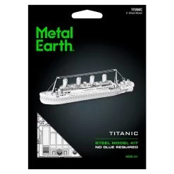 Metal Earth MetalEarth Boats: TITANIC 13.37x3.96x2.28cm, Metal 3D Model With 2 Sheets, On Card 12x17cm, 14+ -Professional Model Toy Store metal earth 5061030 metalearth boats titanic 13 37x3 96x2 28cm metal 2