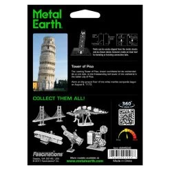 Metal Earth MetalEarth Architecture: PIRATING TOWER 6.14x4.75x4.75cm, Metal 3D Model With 1 Sheet, On Card 12x17cm, 14+ -Professional Model Toy Store metal earth 5061046 metalearth architecture pirating tower 6 14x4 75x 3