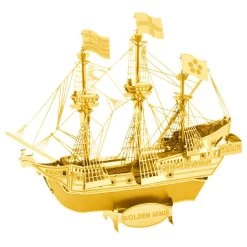 Metal Earth GOLDEN HIND In Gold Metal Model Kit