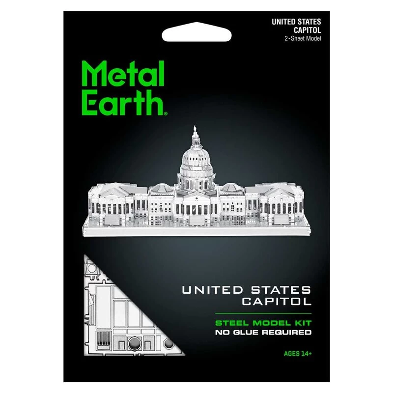Metal Earth MetalEarth Architecture: US CAPITOL 10.7x4x5cm, Metal 3D Model With 2 Sheets, On Card 12x17cm, 14+ 5 Metal Earth MetalEarth Architecture: US CAPITOL 10.7x4x5cm, Metal 3D Model With 2 Sheets, On Card 12x17cm, 14+ - Image 3