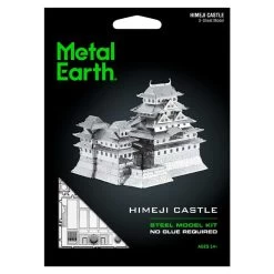 Metal Earth MetalEarth Architecture: HIMEJI CASTLE 7.2x6.9x6cm, Metal 3D Model With 3 Sheets, On Card 12x17cm, 14+ -Professional Model Toy Store metal earth 5061055 metalearth architecture himeji castle 7 2x6 9x6cm 5