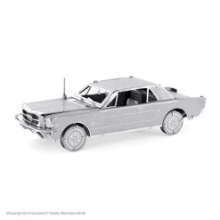 Metal Earth MetalEarth Vehicles: 1965 FORD MUSTANG COUPE 9x2.5x3.2cm, Metal 3D Model With 2 Sheets, On Card 12x17cm, 14+ -Professional Model Toy Store metal earth 5061056 metalearth vehicles 1965 ford mustang coupe 9x2 5 1