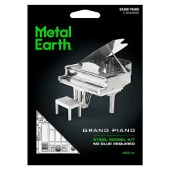 Metal Earth MetalEarth Music: PIANO TO QUEUE 7.5x5.9x6.8cm, Metal 3D Model With 2 Sheets, On Card 12x17cm, 14+ -Professional Model Toy Store metal earth 5061080 metalearth music piano to queue 7 5x5 9x6 8cm me 2