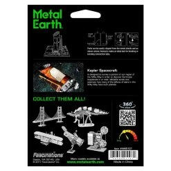 Metal Earth MetalEarth Aviation: KEPLER SPACECRAFT, Metal 3D Model With 1 Sheet, On Card 12x17cm, 14+ -Professional Model Toy Store metal earth 5061107 metalearth aviation kepler spacecraft metal 3d m 3