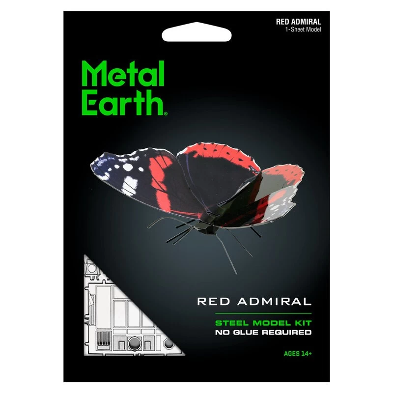 Metal Earth Butterfly Red Admiral Metal Model Kit 4 Metal Earth Butterfly Red Admiral Metal Model Kit - Image 2