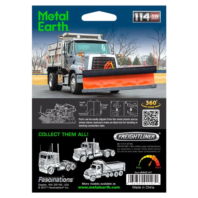 Metal Earth Snow Plow Truck Metal Model Kit 5 Metal Earth Snow Plow Truck Metal Model Kit - Image 3