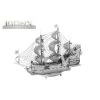 Metal Earth MetalEarth: ICONX - QUEEN ANNE'S REVENGE 10,7x4,3x15cm, Metal 3D Model With 2 Sheets, In Box 13,5x22x2cm, 14+ -Professional Model Toy Store metal earth 5061309 metalearth iconx queen anne s revenge 10 7x4 3x