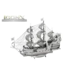 Metal Earth MetalEarth: ICONX - QUEEN ANNE'S REVENGE 10,7x4,3x15cm, Metal 3D Model With 2 Sheets, In Box 13,5x22x2cm, 14+