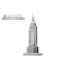 Metal Earth MetalEarth: ICONX - EMPIRE STATE BUILDING 12x4,5x4,5cm, Metal 3D Model With 1 Sheet, Box 13,5x22x2cm, 14+ -Professional Model Toy Store metal earth 5061310 metalearth iconx empire state building 12x4 5x4 1