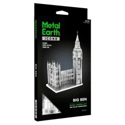 Metal Earth MetalEarth: ICONX - BIG BEN 12,7x6x8cm, Metal 3D Model With 2 Sheets, In Box 13,5x22x2cm, 14+ -Professional Model Toy Store metal earth 5061318 metalearth iconx big ben 12 7x6x8cm metal 3d m 2