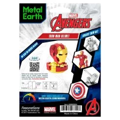 Metal Earth MetalEarth: AVENGERS / HELMET IRON MAN, Metal 3D Model With 2 Sheets, On Card 12x17cm, 14+ 9 Metal Earth MetalEarth: AVENGERS / HELMET IRON MAN, Metal 3D Model With 2 Sheets, On Card 12x17cm, 14+ -Professional Model Toy Store metal earth 5061324 metalearth avengers helmet iron man metal 3d m 3