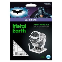 Metal Earth MetalEarth: BATMAN / BAT SIGNAL 4.45x4.45x6.10cm, Metal 3D Model With 2 Sheets, On Card 12x17cm, 14+ -Professional Model Toy Store metal earth 5061374 metalearth batman bat signal 4 45x4 45x6 10cm 1 3