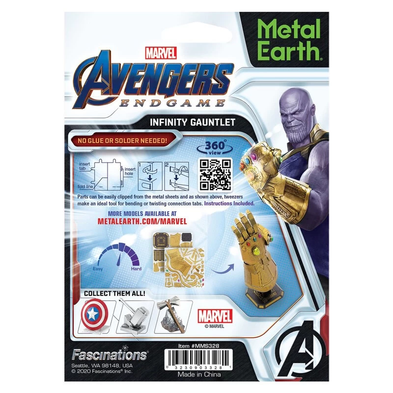 Metal Earth Marvel / Glove Of Infinity Metal Model Kit 5 Metal Earth Marvel / Glove Of Infinity Metal Model Kit - Image 3