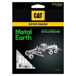Metal Earth MetalEarth: CAT / LEVELER, 3D Metal Model With 3 Sheets, On Card 12x17cm, 14+ Metal Model Kit -Professional Model Toy Store metal earth 5061421 metalearth cat leveler 3d metal model with 3 s 2