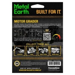 Metal Earth MetalEarth: CAT / LEVELER, 3D Metal Model With 3 Sheets, On Card 12x17cm, 14+ Metal Model Kit -Professional Model Toy Store metal earth 5061421 metalearth cat leveler 3d metal model with 3 s 3