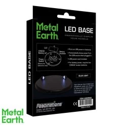 MetalEarth Promotion: BLUE LED LIGHT Diam.9.5x0.65cm For Metal Earth Metal 3D Model, Works On USB Power (USB Power Cord Included -Professional Model Toy Store metal earth 5061903 metalearth promotion blue led light diam 9 5x0 65 4