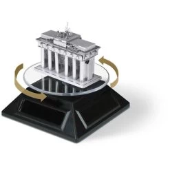 MetalEarth Promotion: SPINNER SOLAR Diam.10.95x4.45cm For Metal 3D Model Of Metal Earth, No Batteries Needed, Powered By Ambient -Professional Model Toy Store metal earth 5061904 metalearth promotion spinner solar diam 10 95x4 4 2