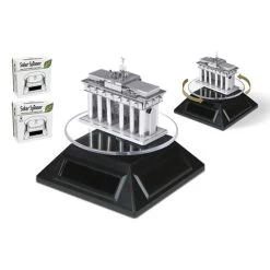 MetalEarth Promotion: SPINNER SOLAR Diam.10.95x4.45cm For Metal 3D Model Of Metal Earth, No Batteries Needed, Powered By Ambient