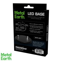 Metal Earth MetalEarth Promotion: LED WHITE LIGHT Diam.9.5x0.65cm Metal Model Kit -Professional Model Toy Store metal earth 5061953 metalearth promotion led white light diam 9 5x0 6 3