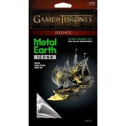 Metal Earth Iconx - Game Of Thrones / Grayjoy Ship Silence Metal Model Kit -Professional Model Toy Store metal earth 5062126 iconx game of thrones grayjoy ship silence 1