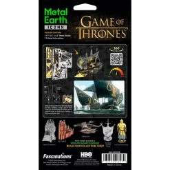 Metal Earth Iconx - Game Of Thrones / Grayjoy Ship Silence Metal Model Kit -Professional Model Toy Store metal earth 5062126 iconx game of thrones grayjoy ship silence 2