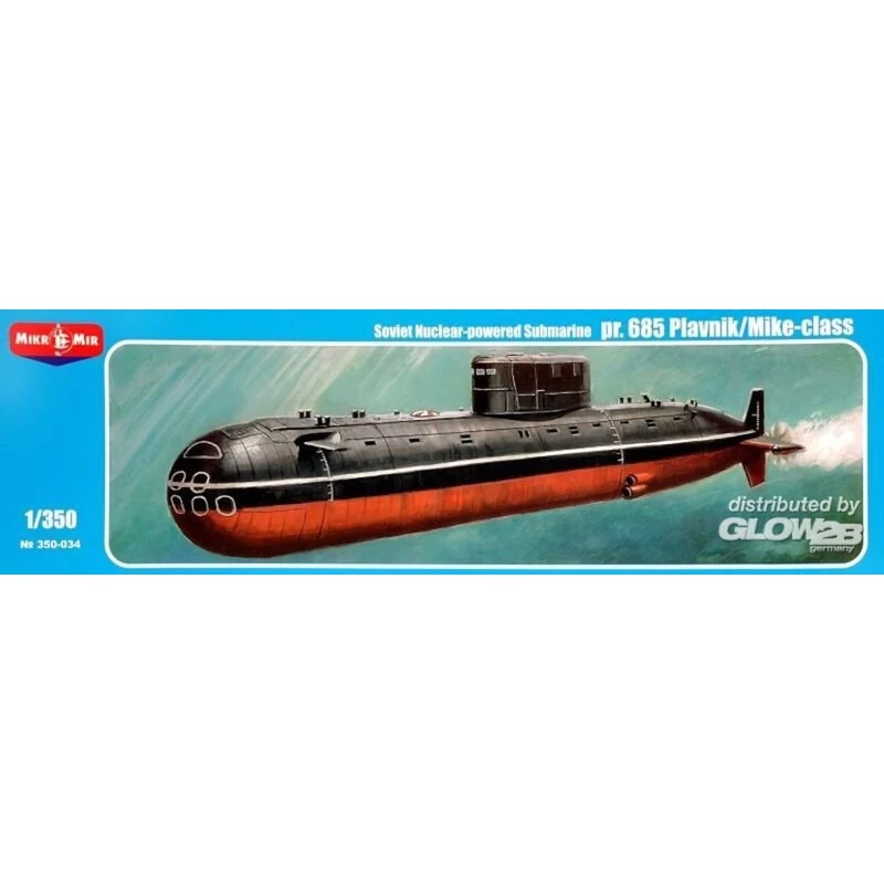 Project 685 Plavnik / Mike-class, Soviet Nuclear Powered Submarine Model Kit 3 Project 685 Plavnik / Mike-class, Soviet Nuclear Powered Submarine Model Kit