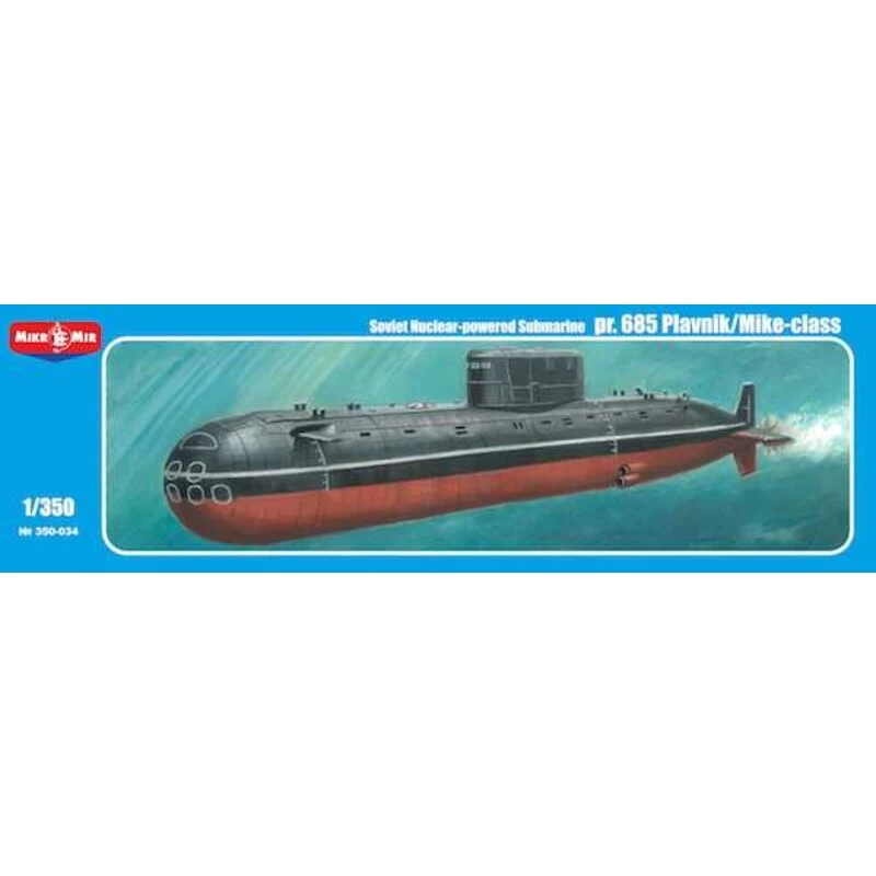 Pr.685 Plavnik/Mike Class Soviet Nuclear-powered Submarine Model Kit 3 Pr.685 Plavnik/Mike Class Soviet Nuclear-powered Submarine Model Kit