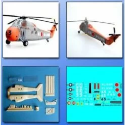 Sikorsky S-58 (H-34) Choctaw Model Kit -Professional Model Toy Store miniwings mini047 sikorsky s 58 h 34 choctaw 2