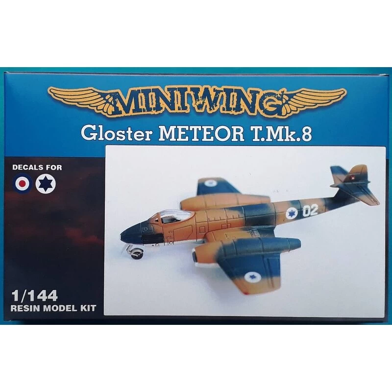 Gloster Meteor F.8 With Decals For IAF 02 117 Tajeset Hasilon Harishona Ramat David, 1960 And RAF WK803-V No 56 Squadron RAF Wat 3 Gloster Meteor F.8 With Decals For IAF 02 117 Tajeset Hasilon Harishona Ramat David, 1960 And RAF WK803-V No 56 Squadron RAF Wat