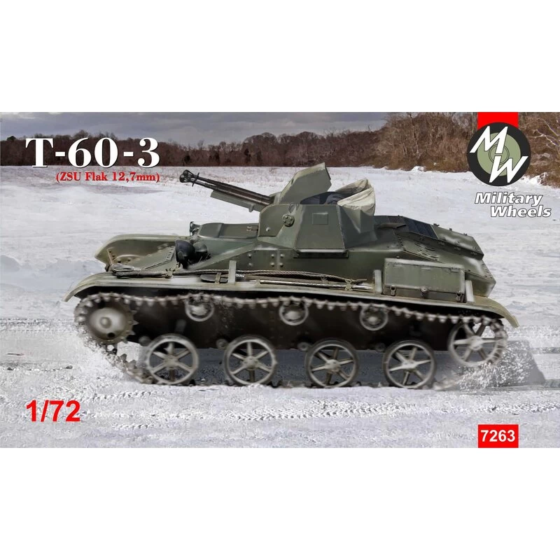 Soviet T-60-3 ( ZSU Flak 12,7mm) Model Kit 3 Soviet T-60-3 ( ZSU Flak 12,7mm) Model Kit
