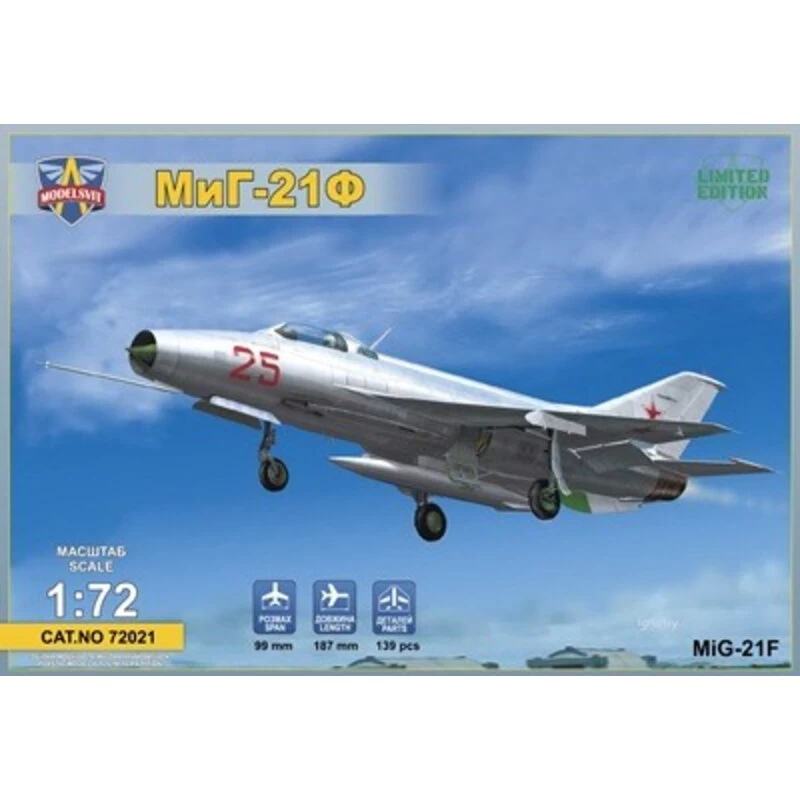 Mikoyan MiG-21F (Izdeliye 72) Soviet Supersonic Fighter Model Kit 3 Mikoyan MiG-21F (Izdeliye 72) Soviet Supersonic Fighter Model Kit