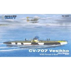 MPM CV 707 Vesikko Finnish WWII Submarine Model Kit
