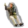 WWII USAF Europe Fighter Pilot Seated In Aircraft Figure
