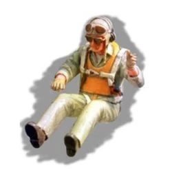 WWII USN Fighter Pilot Seated In Aircraft Figure