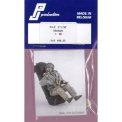 1 X Modern RAF Fighter Pilot Seated Figure