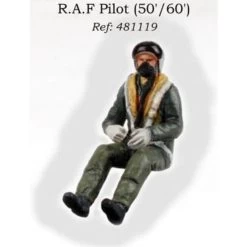 RAF Pilot Seated In Aircraft 1950′s/1960′s Figure