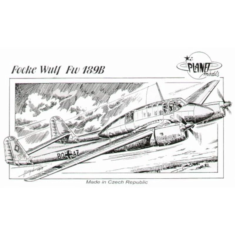 Focke Wulf Fw 189B Model Kit 3 Focke Wulf Fw 189B Model Kit