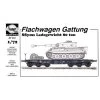 Llachwagon Gattung SSymS Ladgewicht 80ton. Flat Bed Railway Truck For Tank Transportation. -Professional Model Toy Store planet models plamv048 llachwagon gattung ssyms ladgewicht 80ton flat