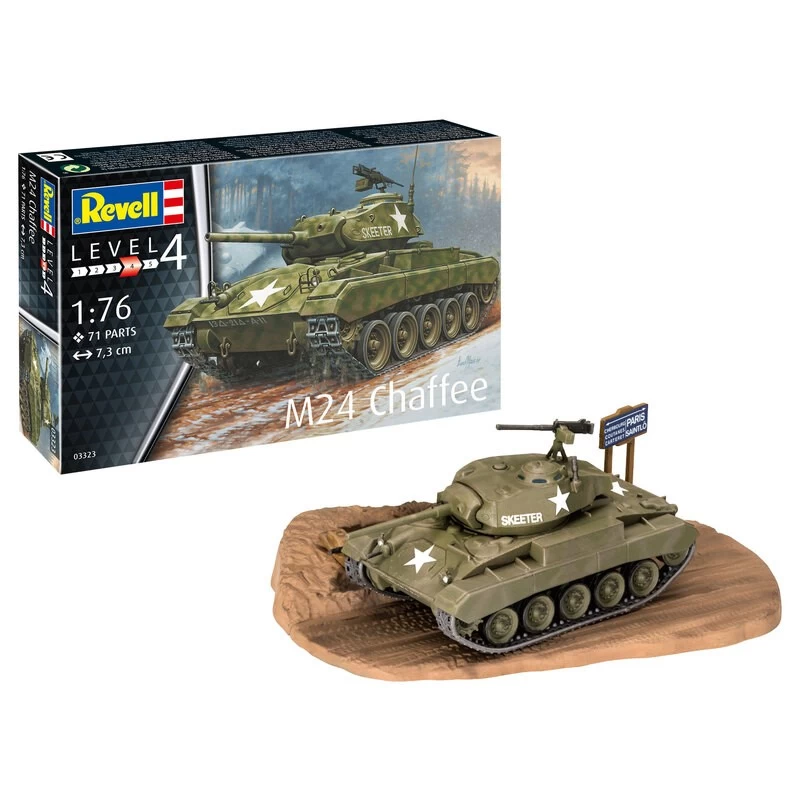 Revell M24 Chaffee Model Kit 3 Revell M24 Chaffee Model Kit